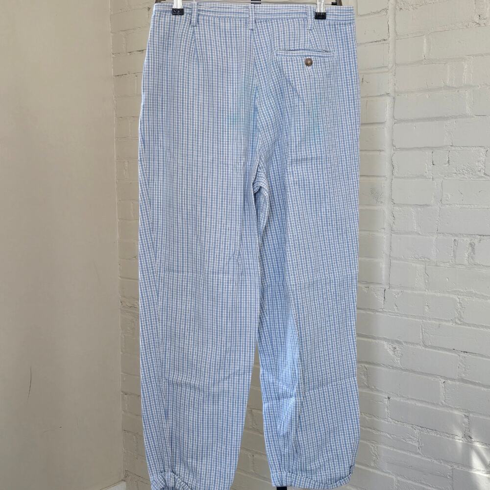 Vintage 90s White Stag Blue Plaid High Rise Mom Trousers┃Preppy Cottagecore - Picture 2 of 8